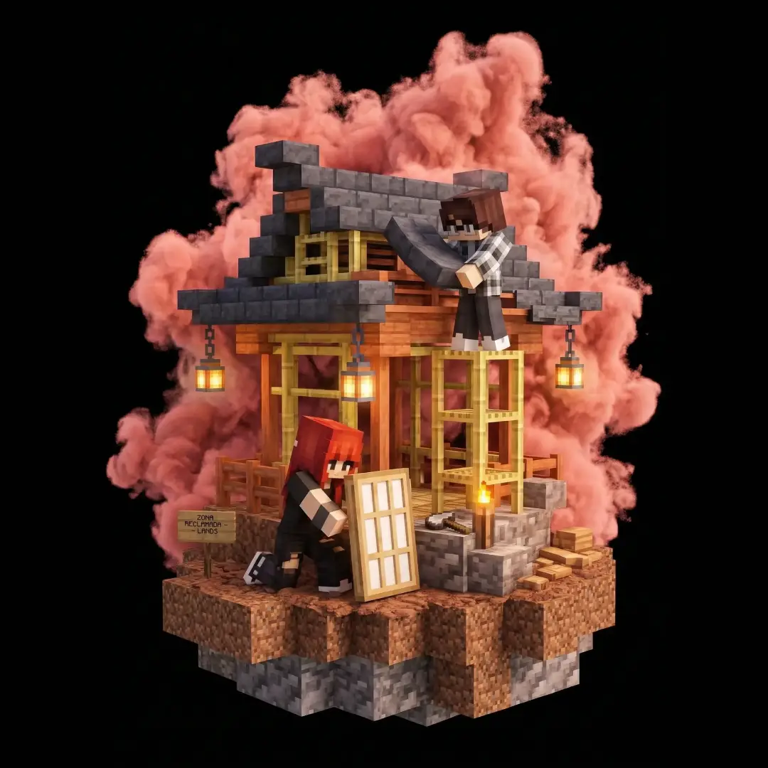 Sistema Lands en MASUKAI para reclamar territorios en servidor Minecraft survival