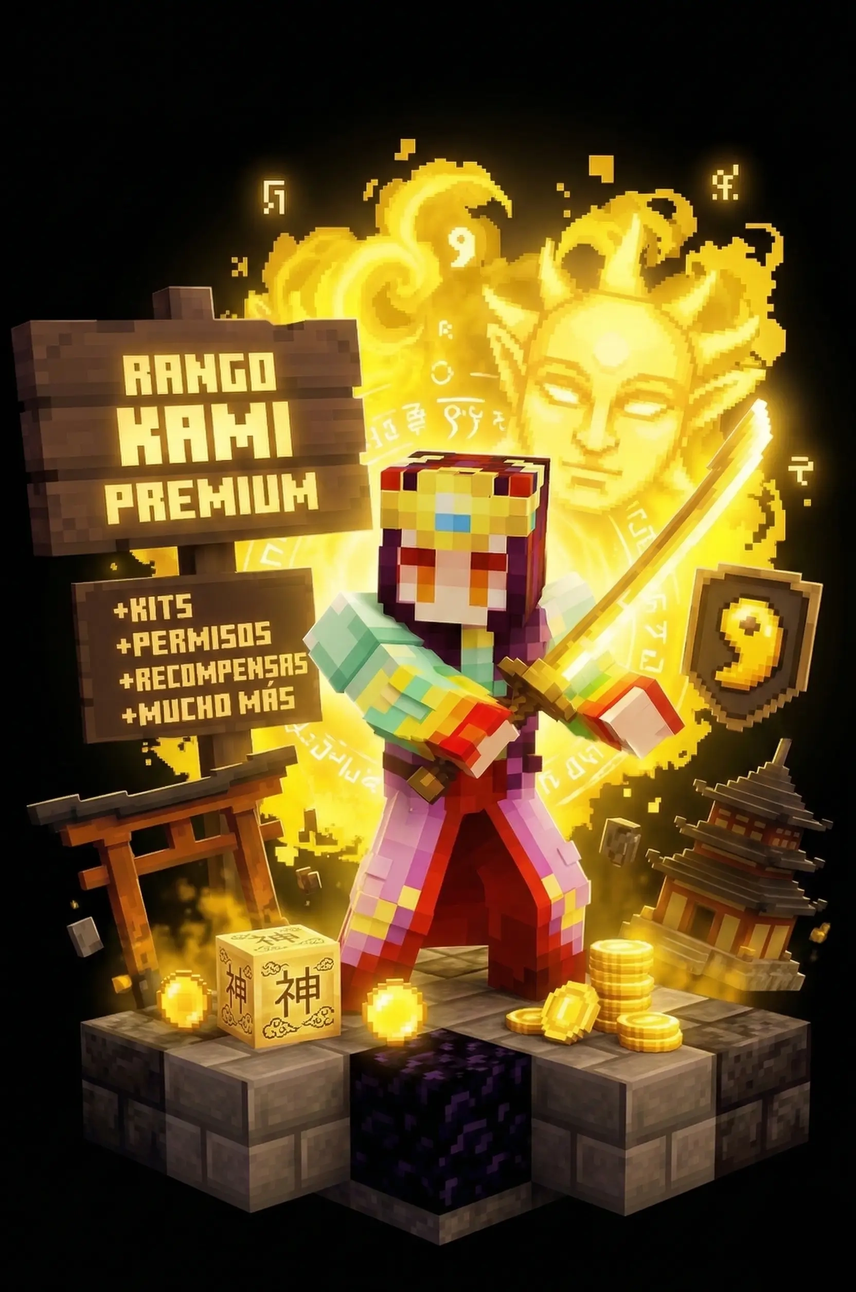 Rango KAMI premium del servidor Minecraft survival MASUKAI