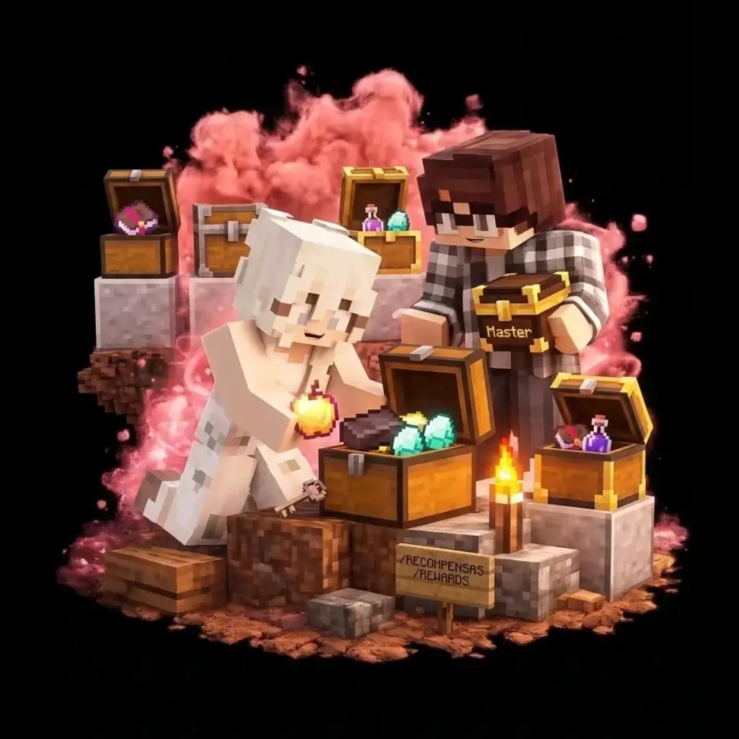 Recompensas y beneficios de rangos en el servidor Minecraft MASUKAI