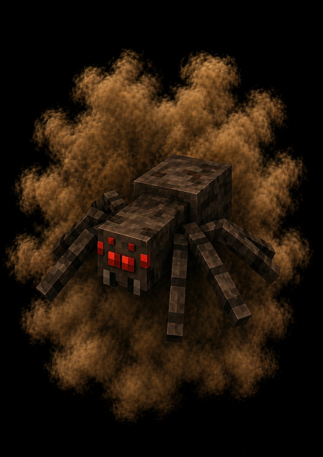 Mascota Araña de Minecraft en el servidor Masukai