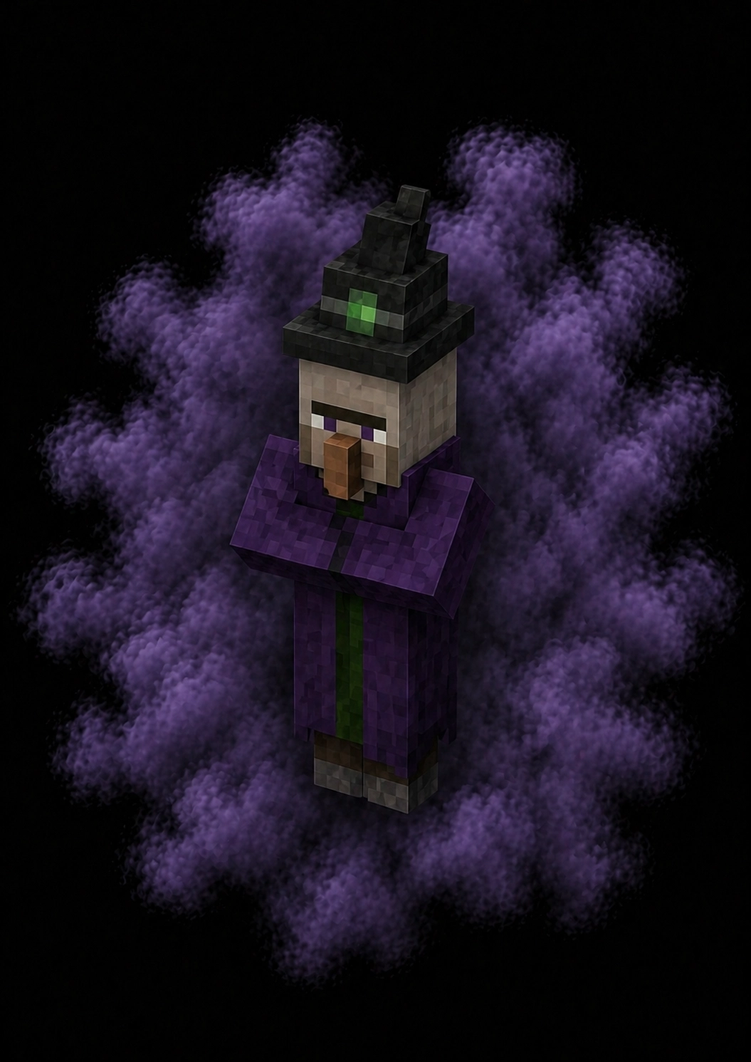 Mascota Bruja de Minecraft en el servidor Masukai