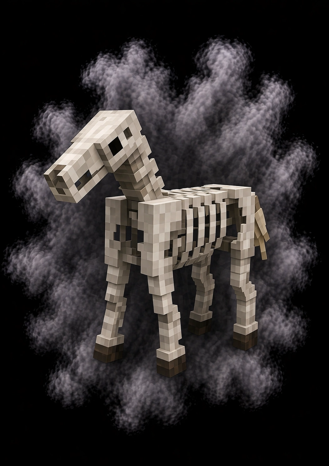 Mascota Caballo Esqueleto de Minecraft en el servidor Masukai