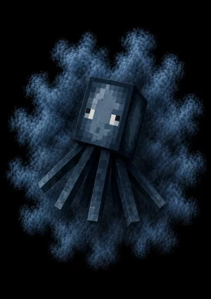 Mascota Calamar de Minecraft en el servidor Masukai