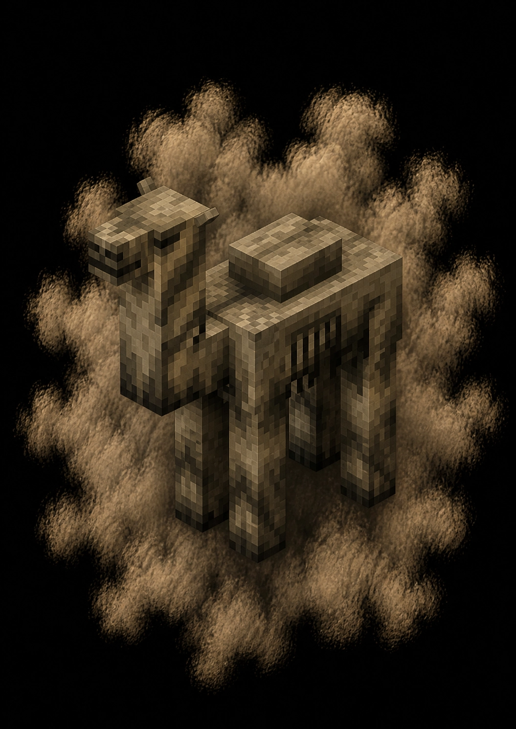 Mascota Camello Disecado de Minecraft en el servidor Masukai