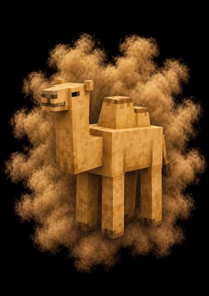 Mascota Camello de Minecraft en el servidor Masukai