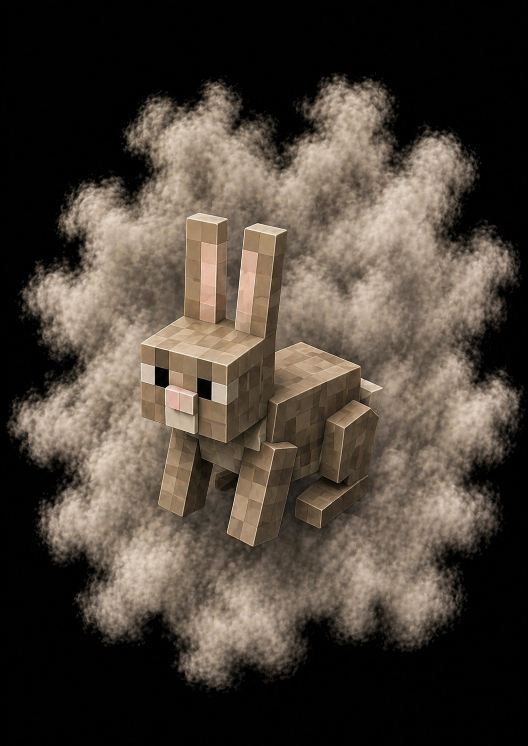 Mascota Conejo de Minecraft en el servidor Masukai