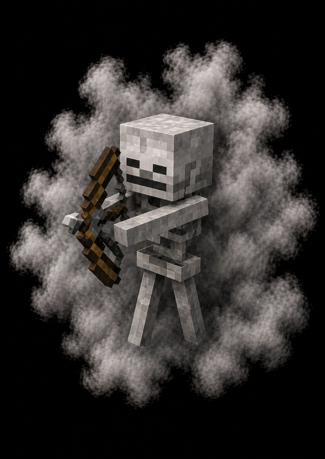 Mascota Esqueleto de Minecraft en el servidor Masukai