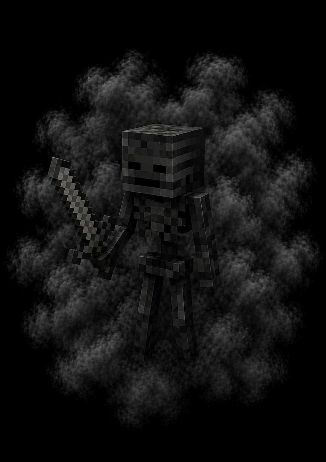 Mascota Esqueleto Wither de Minecraft en el servidor Masukai