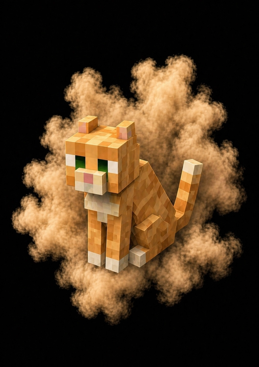 Mascota Gato de Minecraft en el servidor Masukai