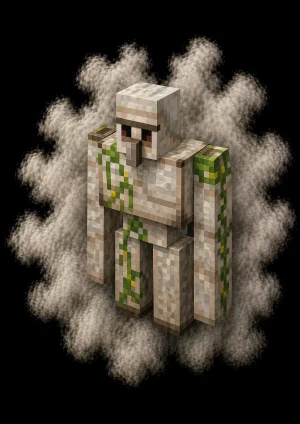 Mascota Gólem de Hierro de Minecraft en el servidor Masukai