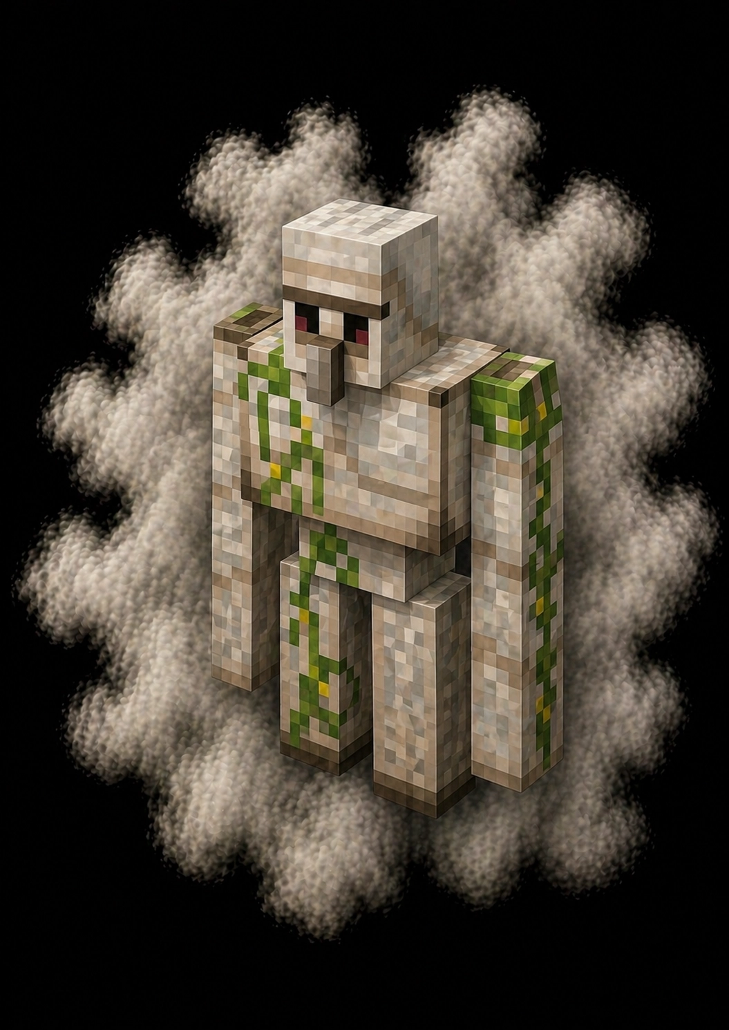 Mascota Gólem de Hierro de Minecraft en el servidor Masukai