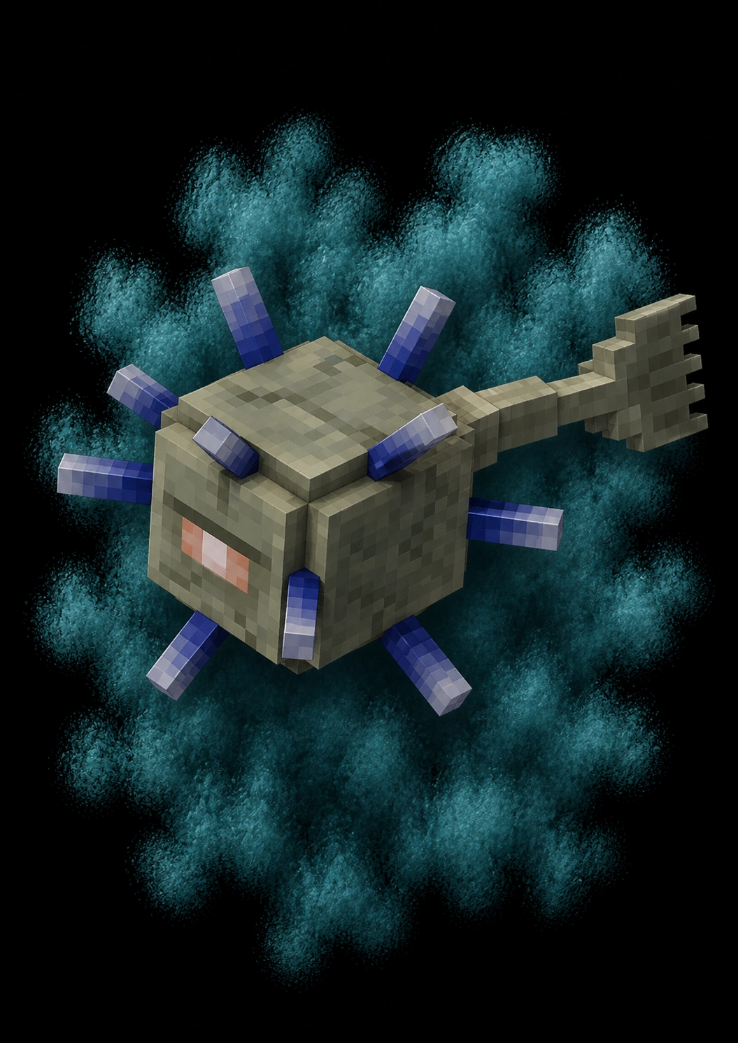 Mascota Guardián Anciano de Minecraft en el servidor Masukai
