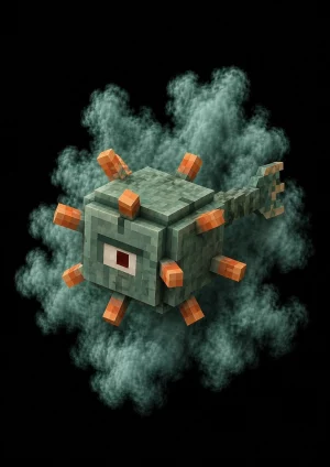 Mascota Guardián de Minecraft en el servidor Masukai