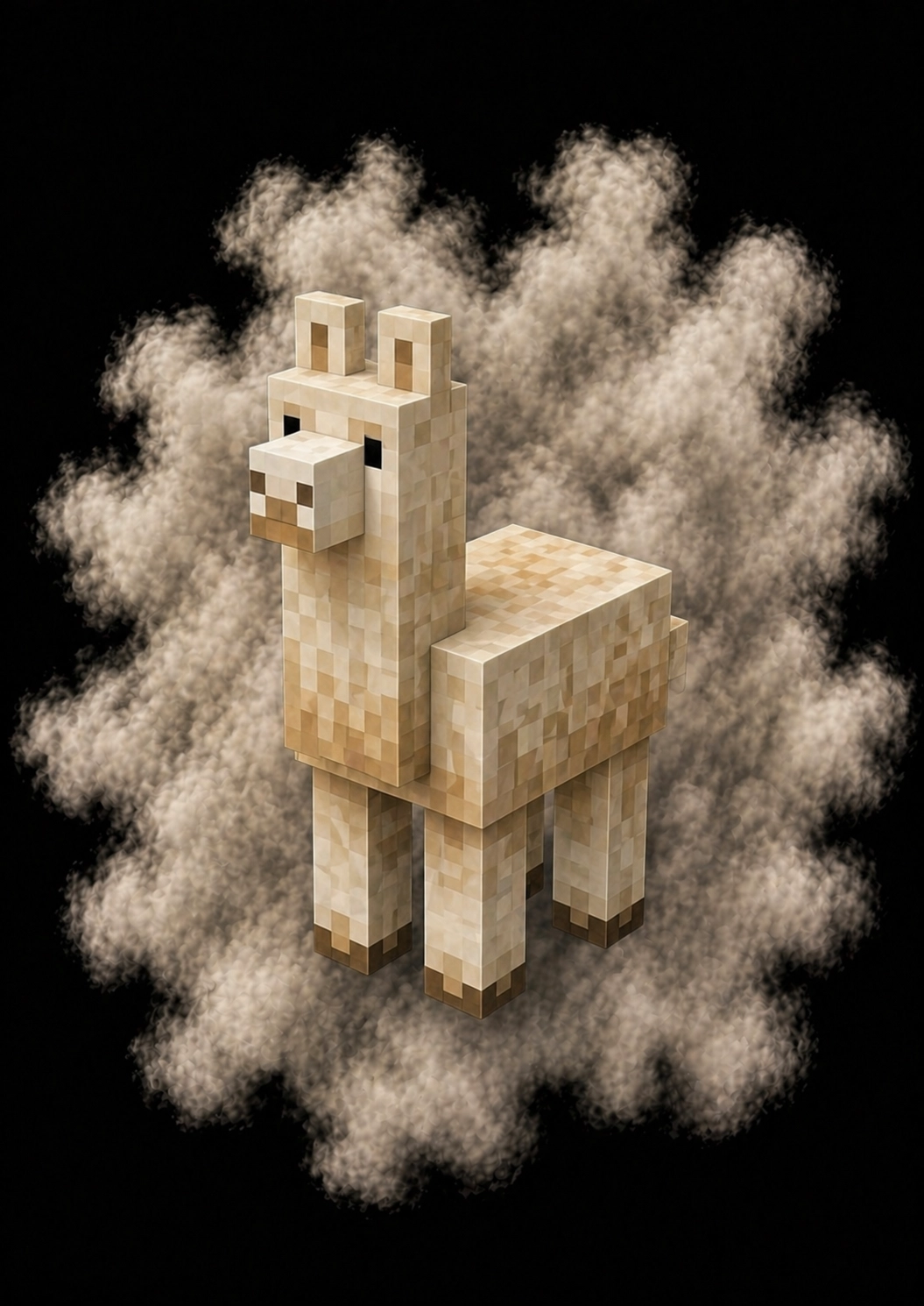 Mascota Llama de Minecraft en el servidor Masukai