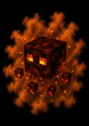 Mascota Magma Cube de Minecraft en el servidor Masukai