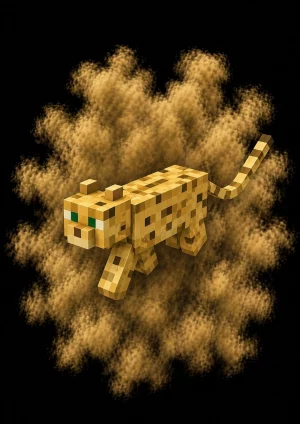 Mascota Ocelote de Minecraft en el servidor Masukai
