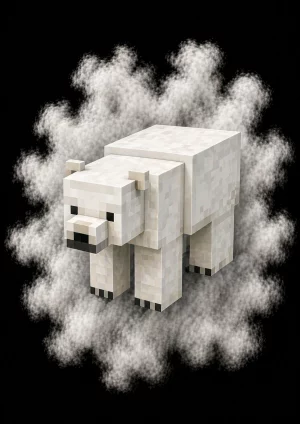 Mascota Oso Polar de Minecraft en el servidor Masukai