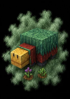 Mascota Sniffer de Minecraft en el servidor Masukai