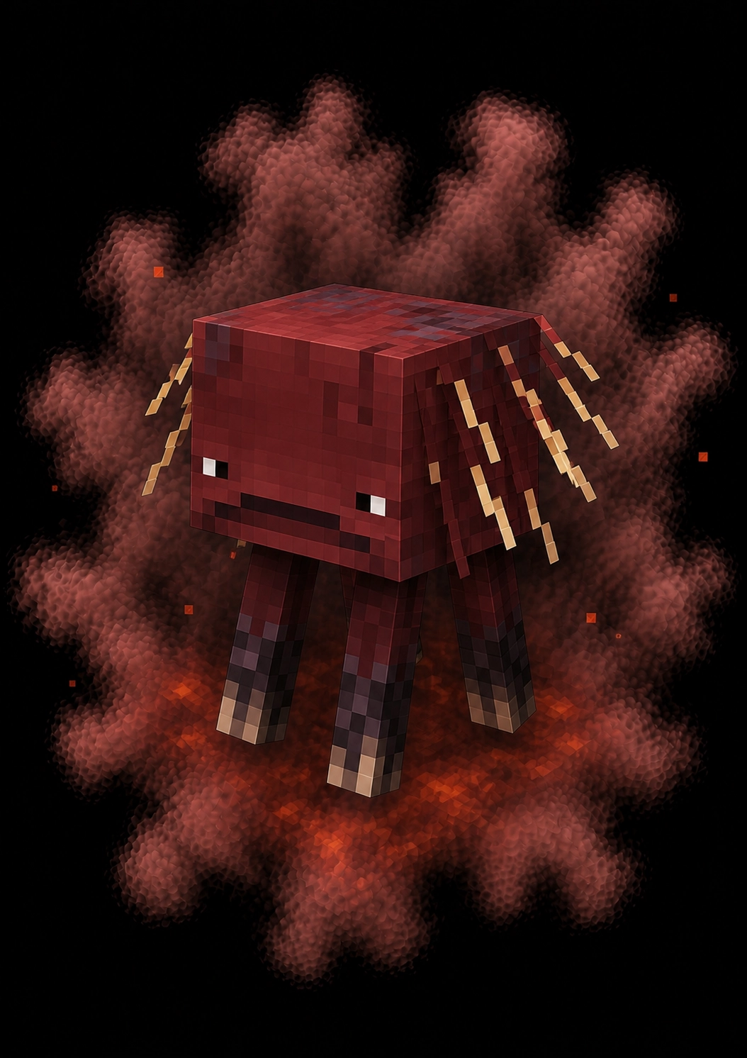 Mascota Lavagante de Minecraft en el servidor Masukai