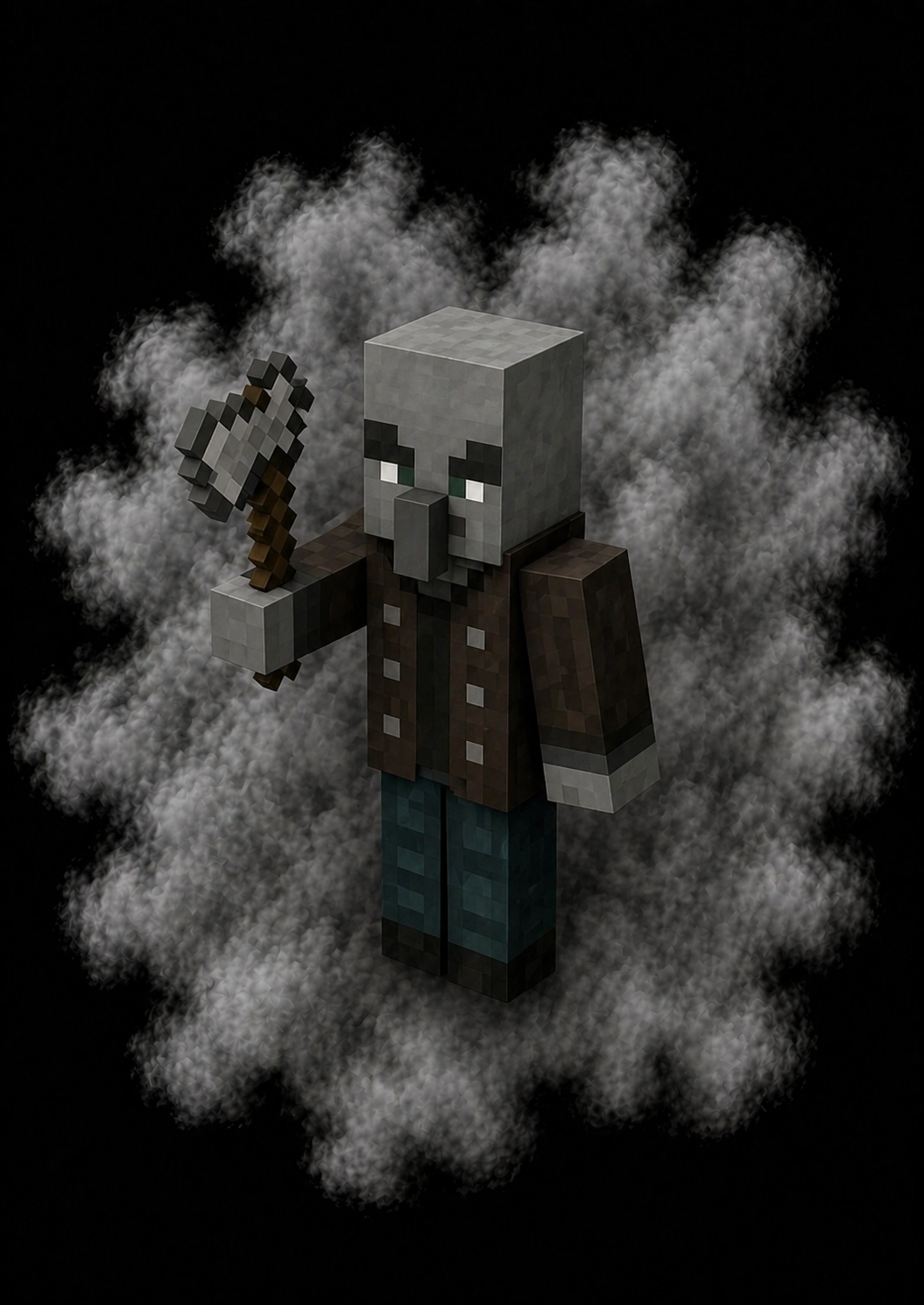 Mascota Vindicador de Minecraft en el servidor Masukai