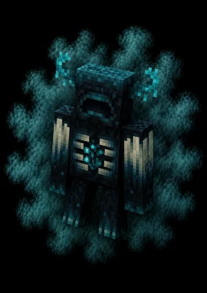 Mascota Warden de Minecraft en el servidor Masukai